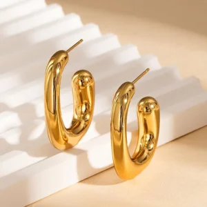 Aretes “Nia” en Acero Inoxidable