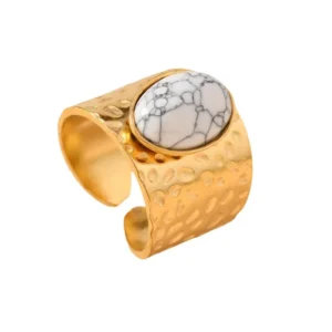 Anillo “Terra Bianca” en Acero Inoxidable de Titanio