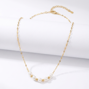 Collar “Nacre” en Acero Inoxidable de Titanio