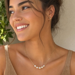 Alternative view of Collar “Nacre” en Acero Inoxidable de Titanio