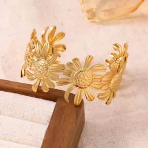 Pulsera “Marguerite” en Acero Inoxidable