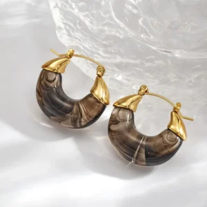 Aretes “Livia” en Acero Inoxidable