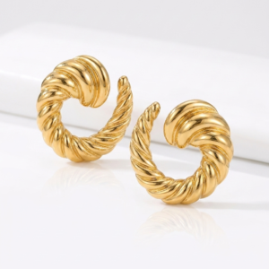 Aretes “Lisse” en Acero Inoxidable