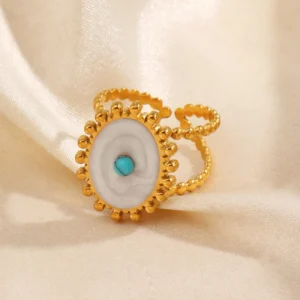 Anillo “Goccia” en Acero Inoxidable