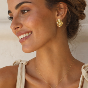 Alternative view of Aretes “Serpent” en Acero Inoxidable