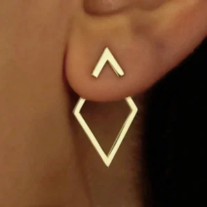 Aretes “Evia” en Acero Inoxidable y Chapados en Oro de 18K