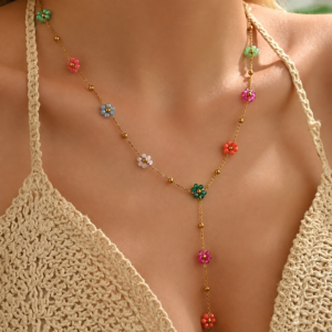 Collar "Mahauitas" en Acero Inoxidable Dorado