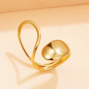 Anillo "Contemporary" en Acero Inoxidable Dorado